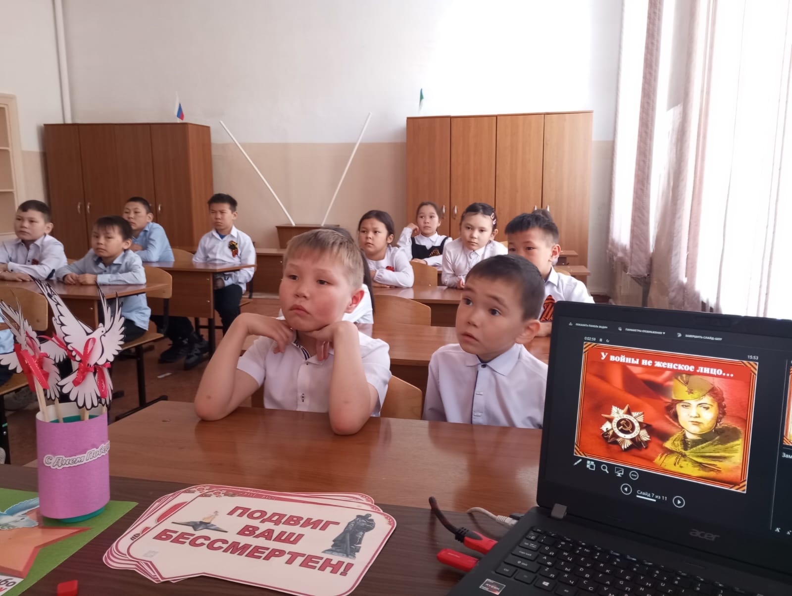 В преддверии великого праздника Дня Победы наши юные воспитанники окунулись в атмосферу героического прошлого нашей страны..